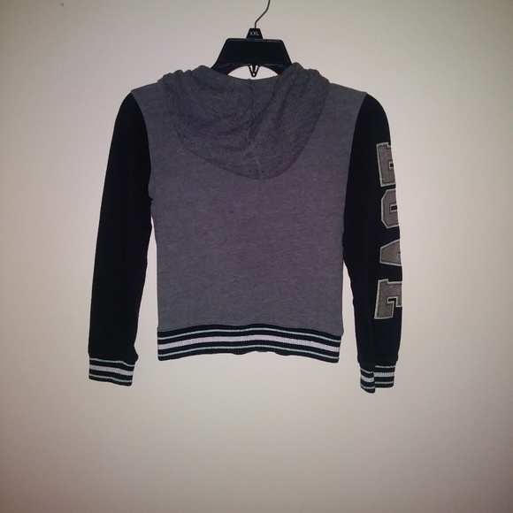 Justice girls hoodie, Gray with glitter size: 8/10 - Picture 2 of 8